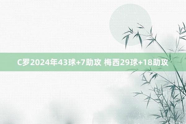 C罗2024年43球+7助攻 梅西29球+18助攻